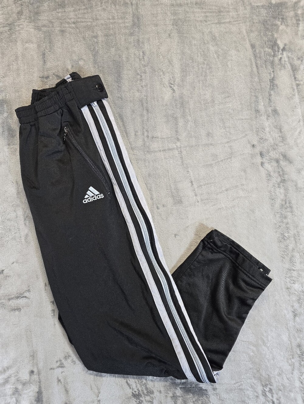 Vintage Adidas Warm Up Track Pants Size Small Fits Medium Black Gym Basketball